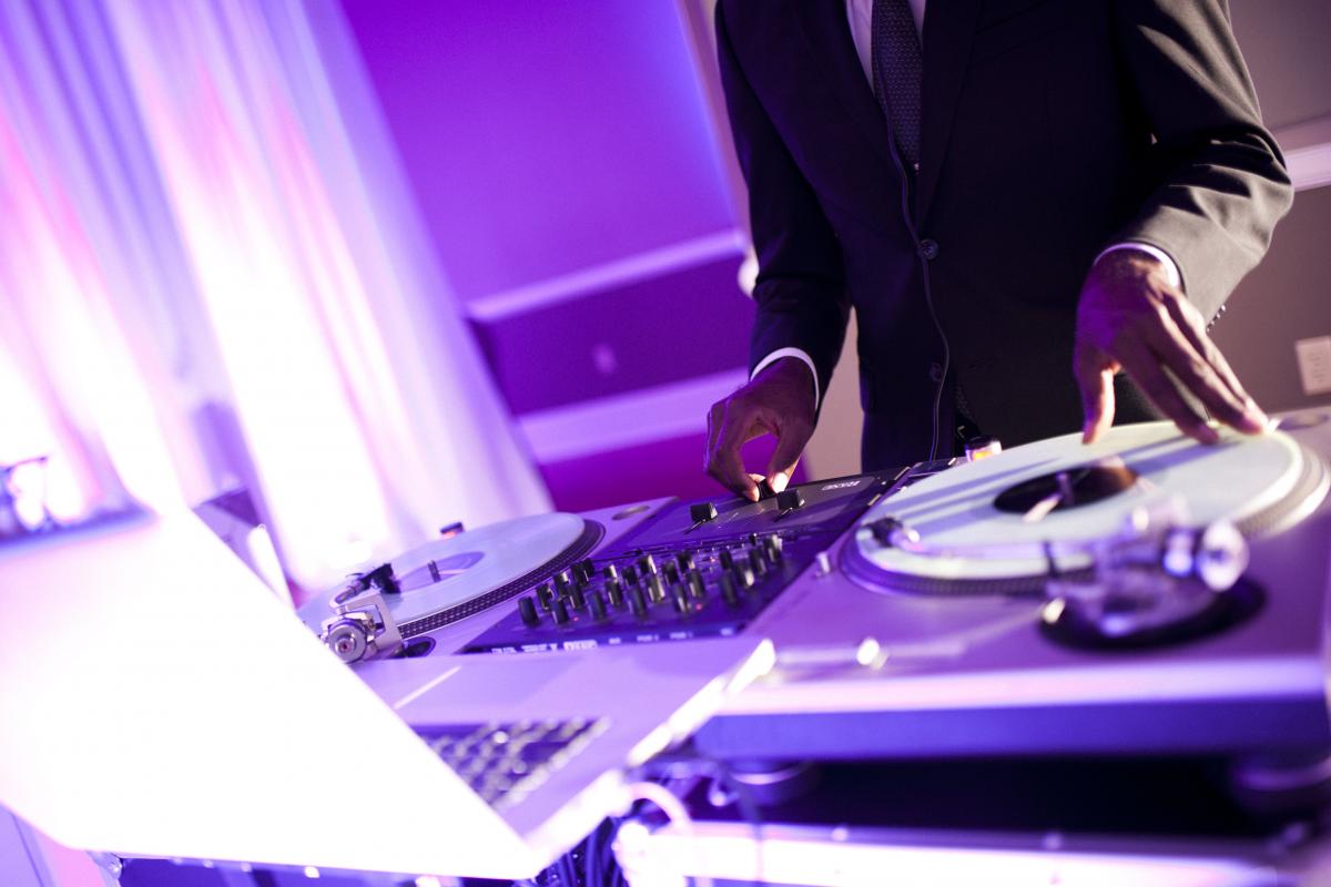 DJ Working Turn Tables